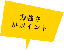 力強さがポイント